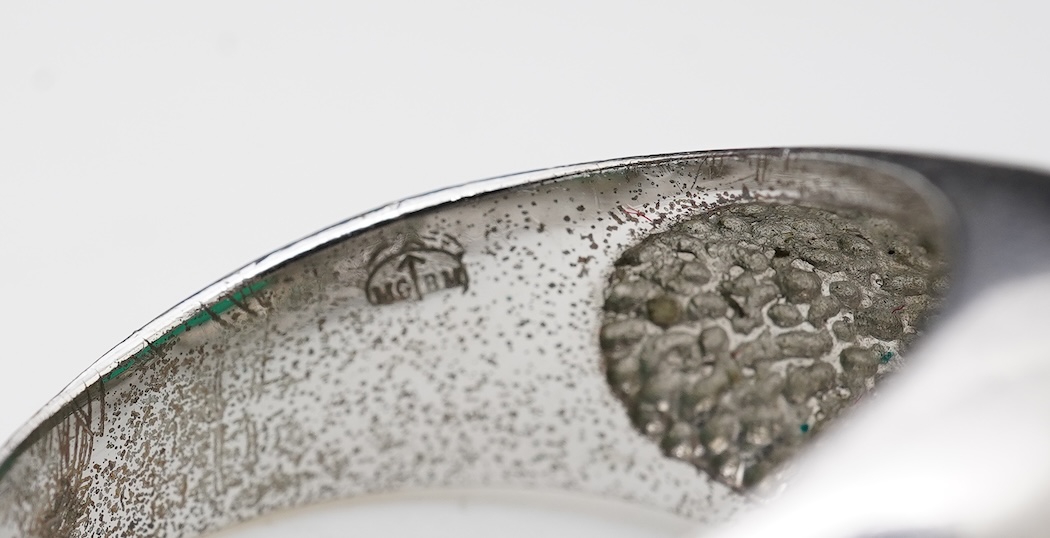 Three gem-set dress rings